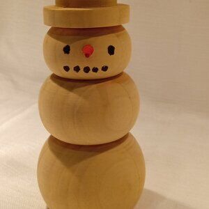 Wooden Snowman